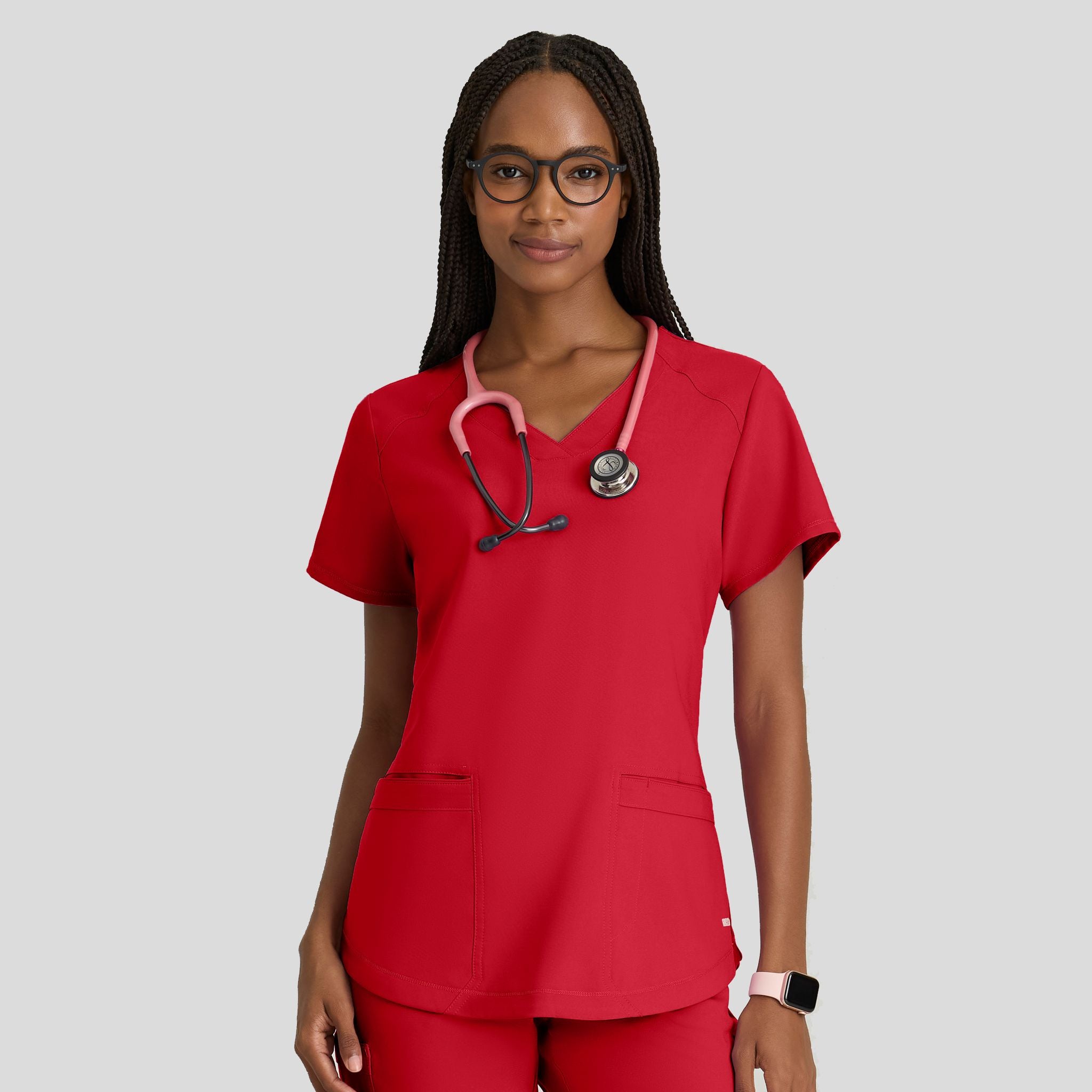 Rhythm Scrub Top | True Red