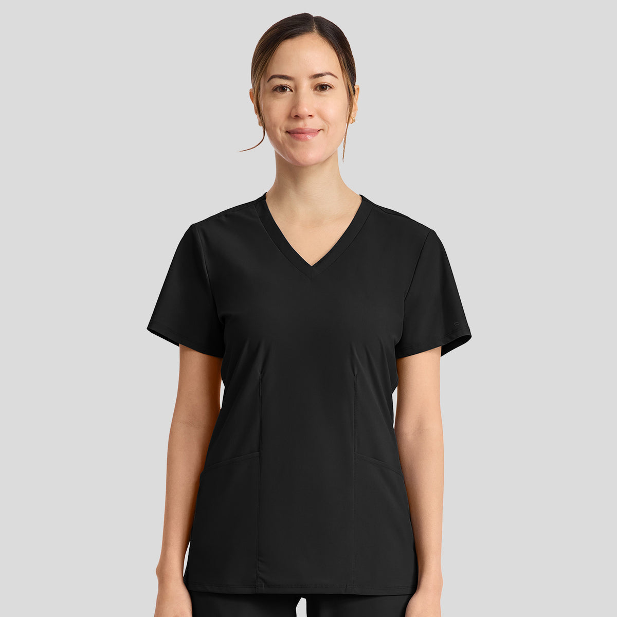 Infinity Pursuit V-Neck Top | Black