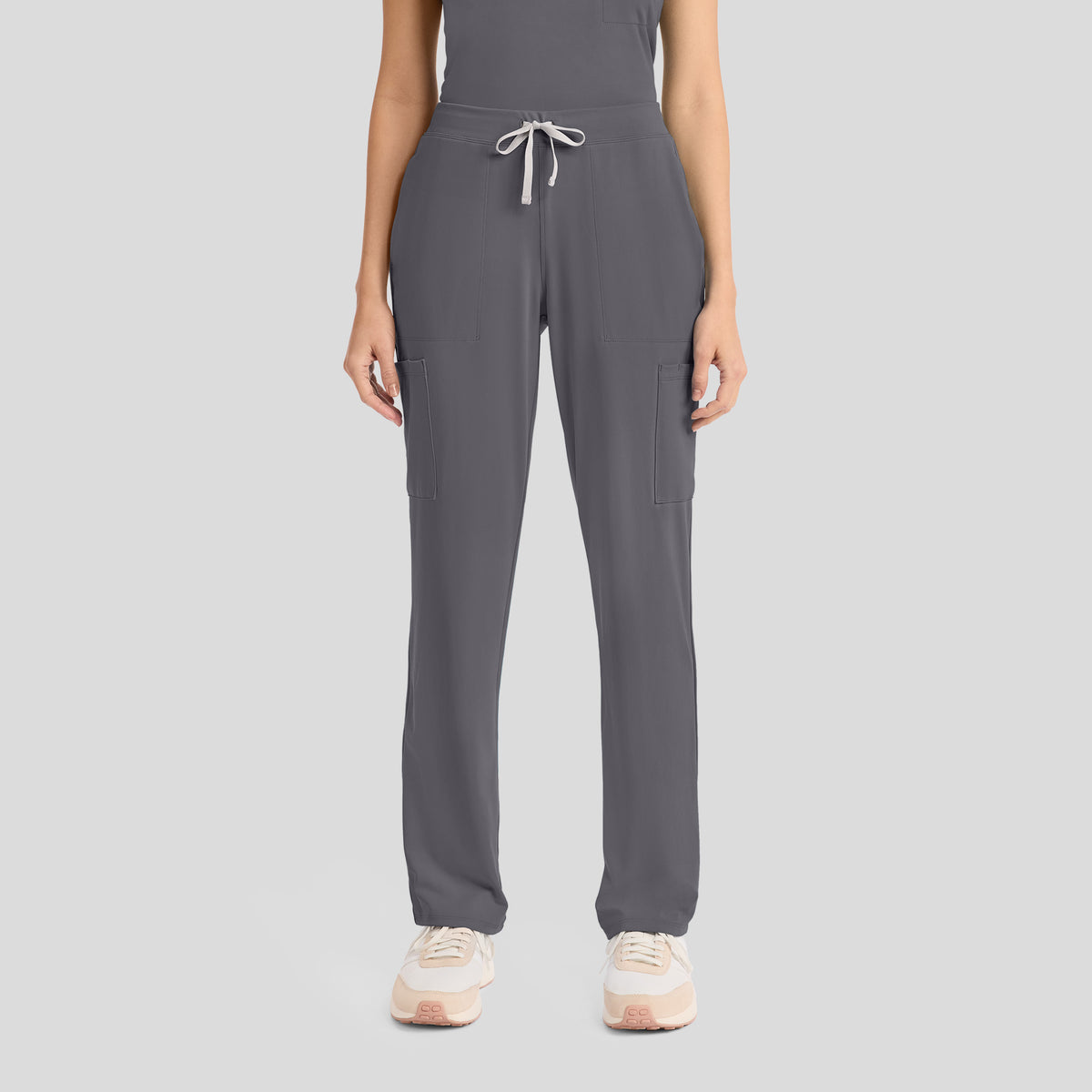 Achieve Pull-On Straight Leg Scrub Pant | Pewter