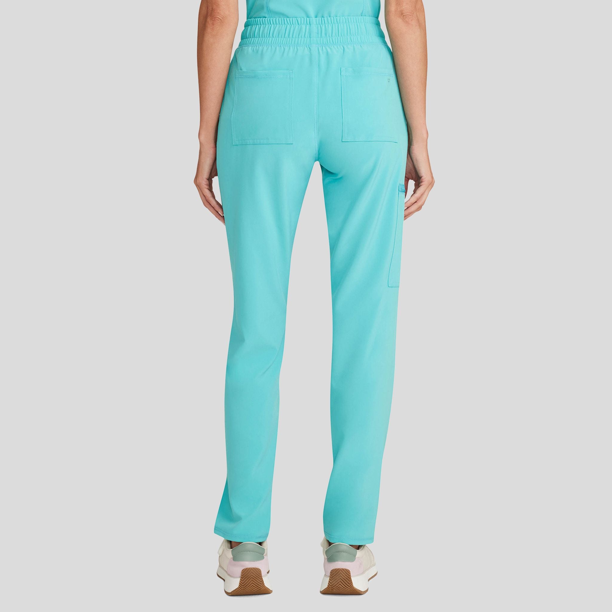 Mid Rise Tapered Leg Drawstring Pant | Aqua Cove