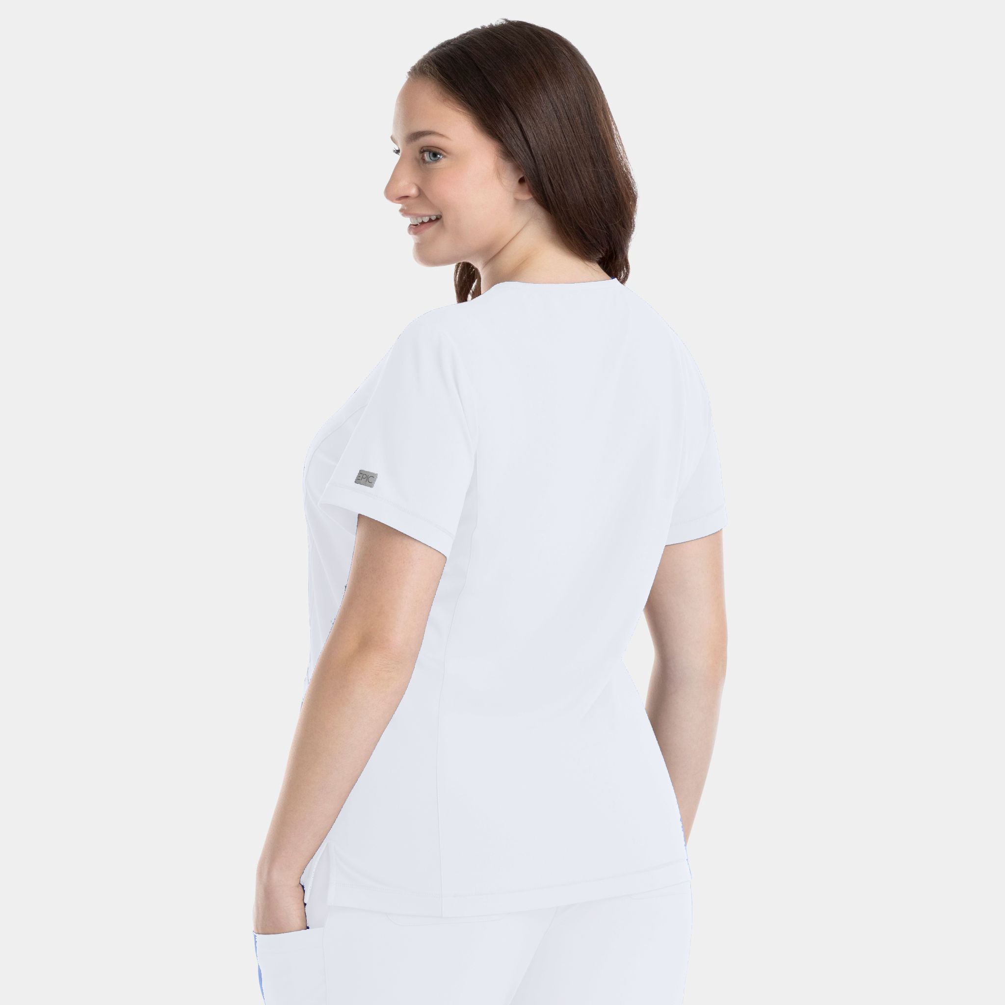 Women's V-Neck Top | White