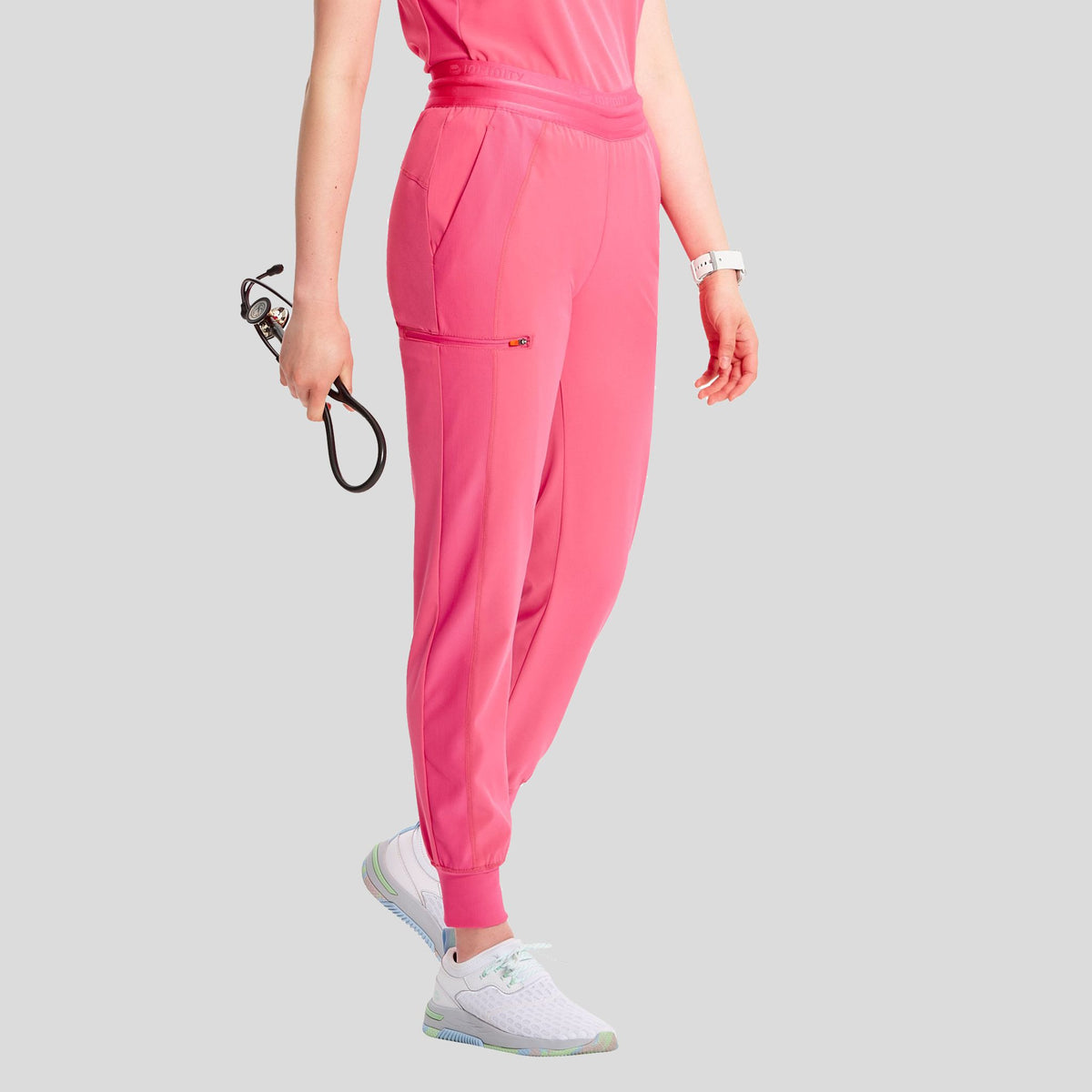 Mid Rise Jogger | Power Pink