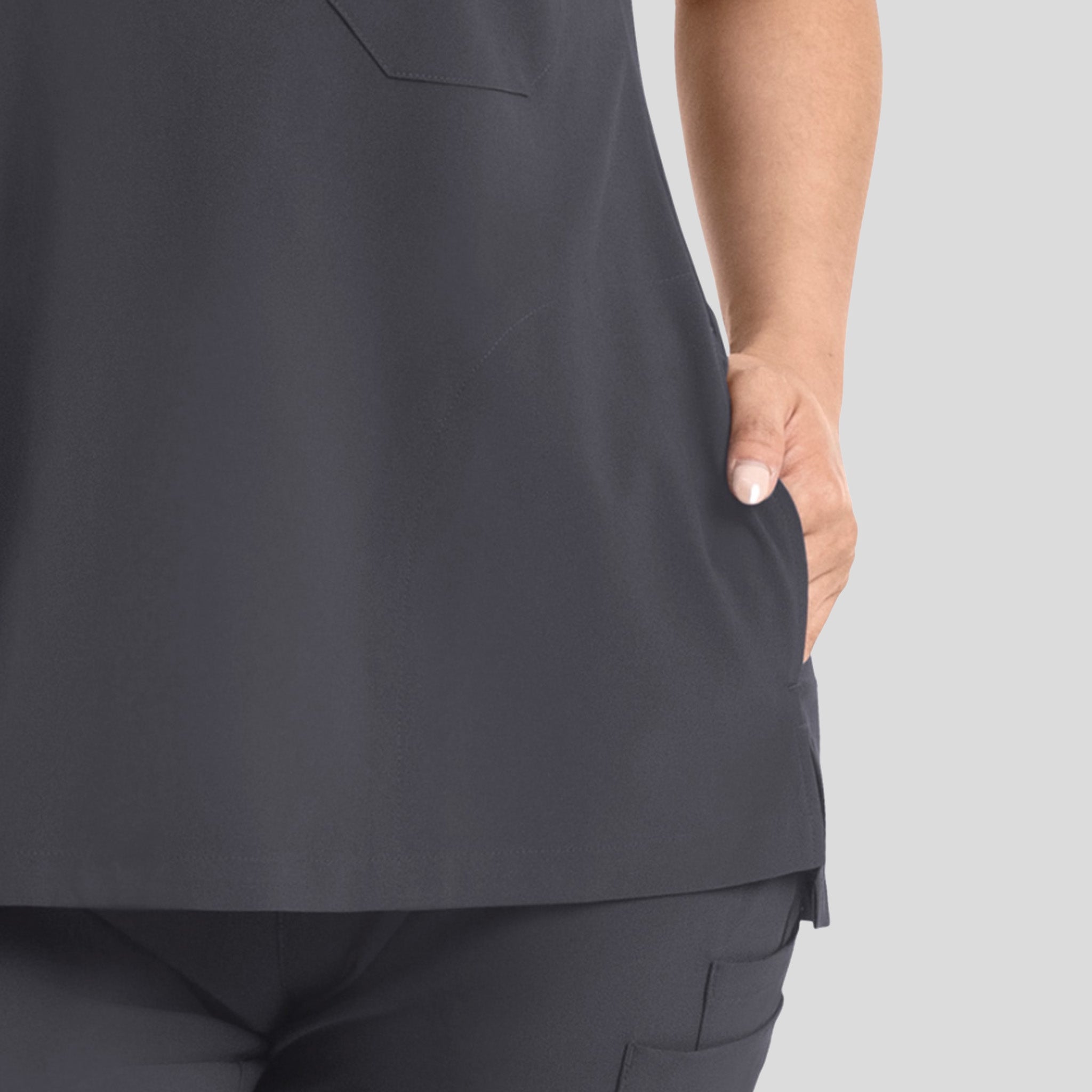 Womenβs Dolman 3 Pocket Top | Pewter