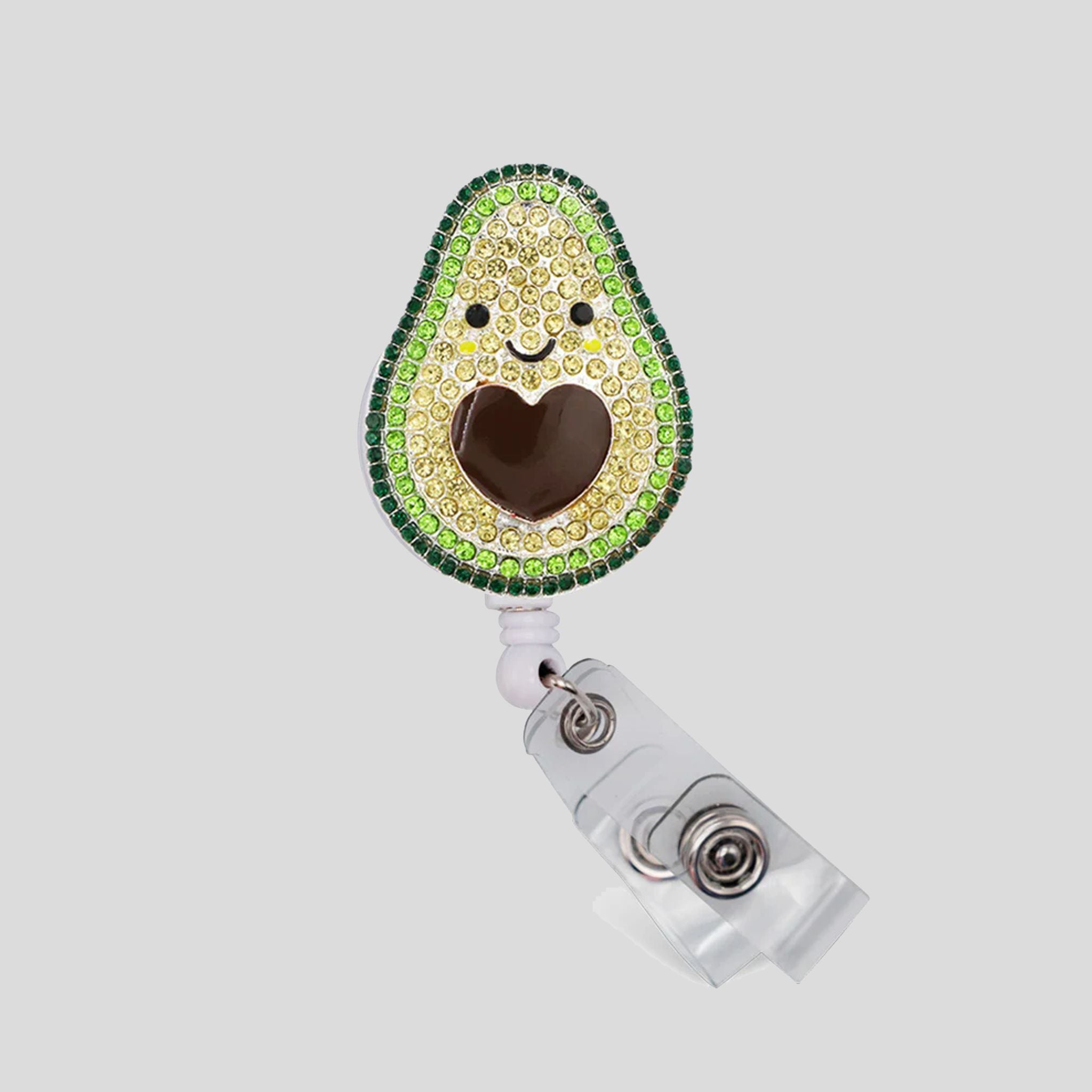 Avocado Sparkle and Shine Badge Holder