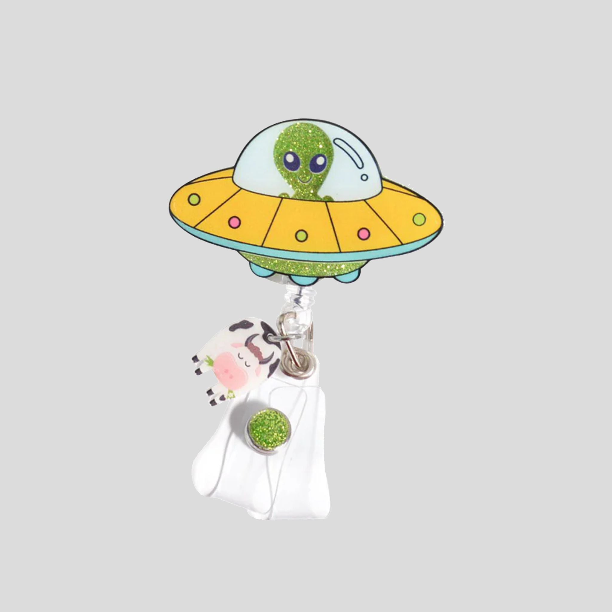 Glitterific UFO Badge Holder