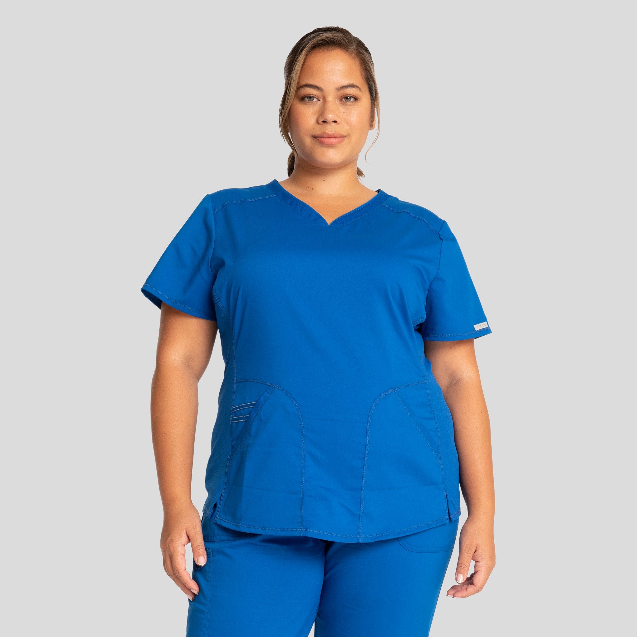 2-Pocket Sweetheart V-Neck | Royal