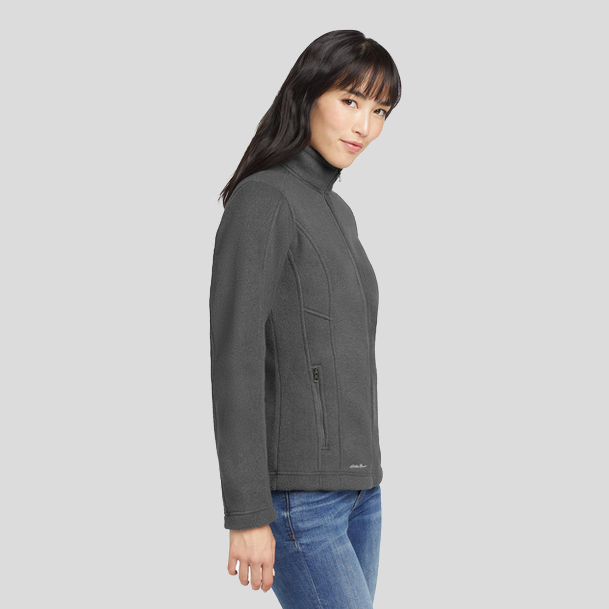 Women's Full-Zip Fleece Jacket | Grey Steel