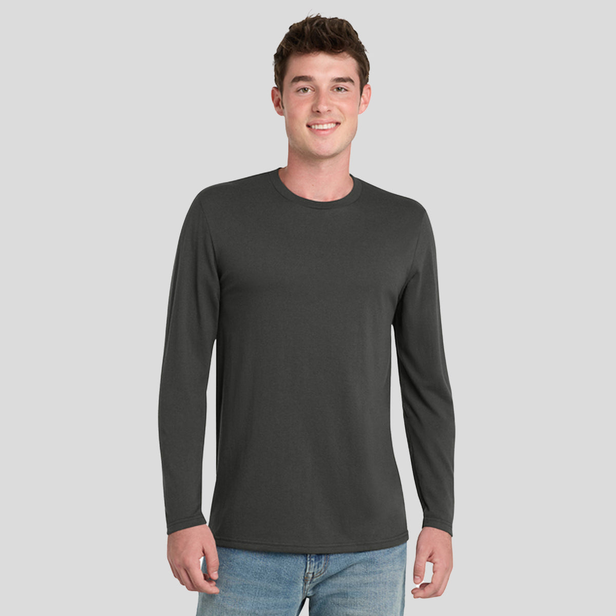 Tri-Blend Long Sleeve Tee | Coal Grey