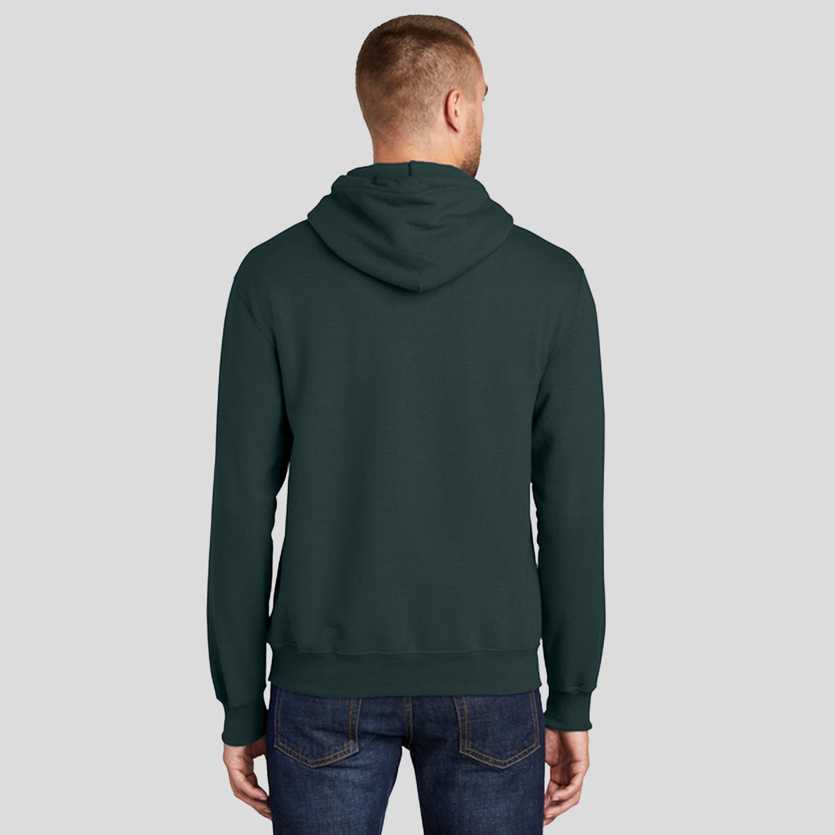 Tall Essential Fleece Pullover Hooded Sweatshirt | Dark Green