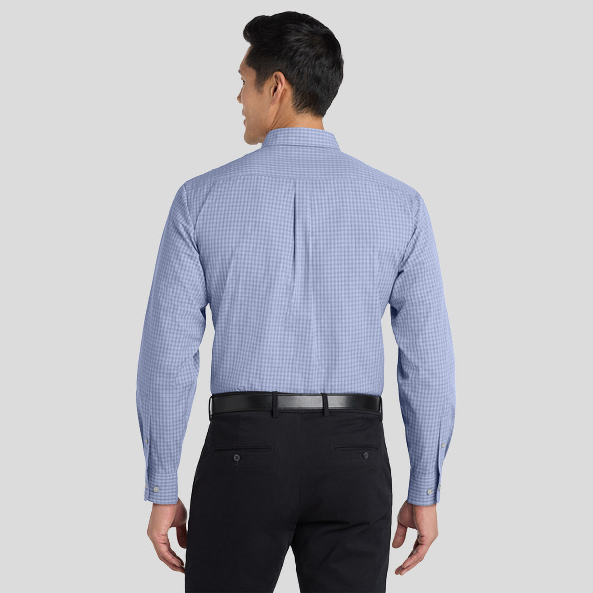 Plaid Pattern Easy Care Shirt | Navy