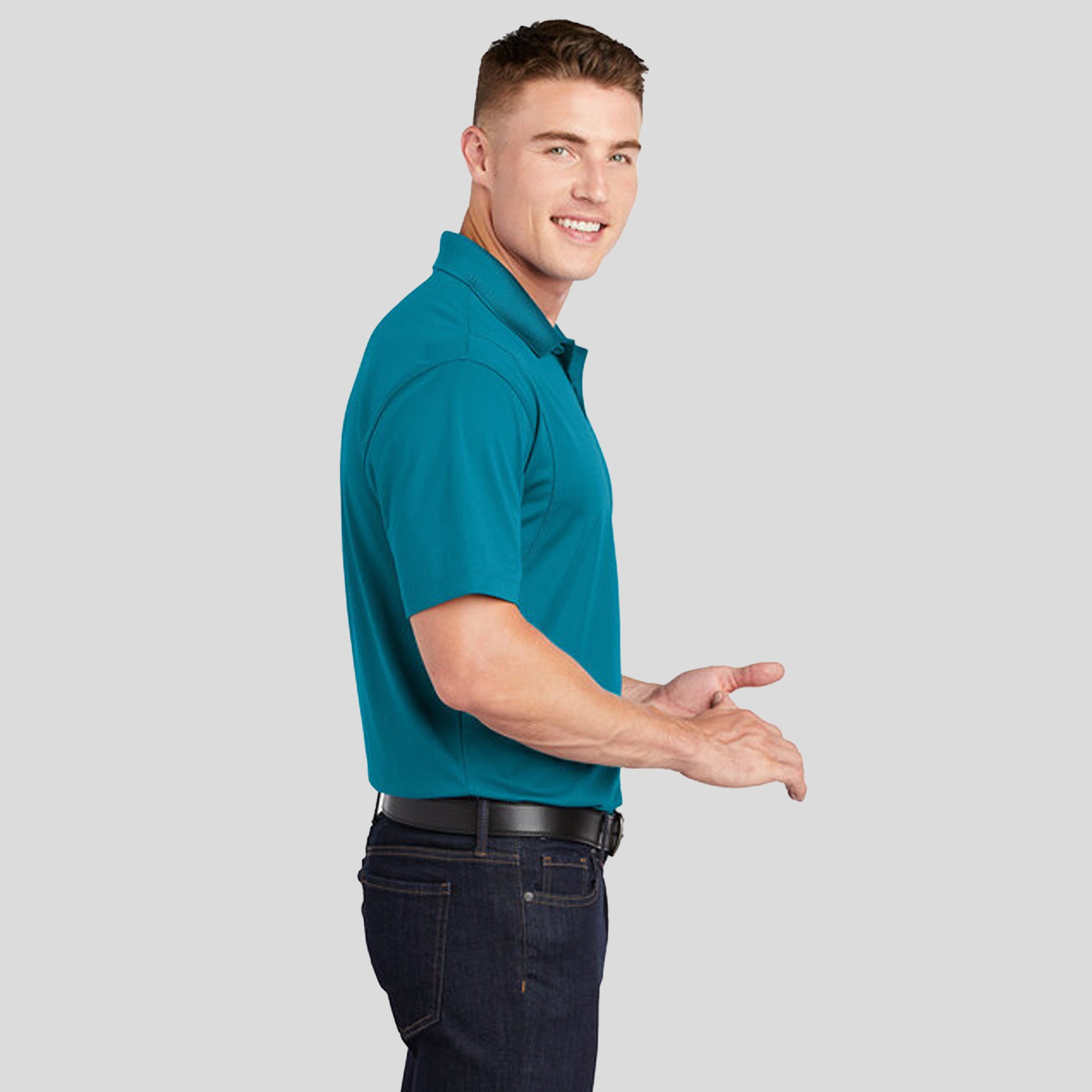 Micropique Sport-Wickยฎ Polo | Tropic Blue