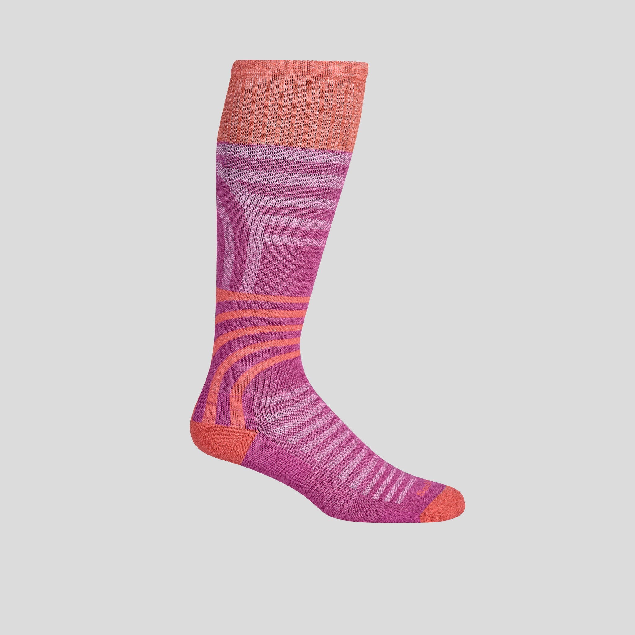 Track & Field Moderate Graduated Compression Socks | Raspberry