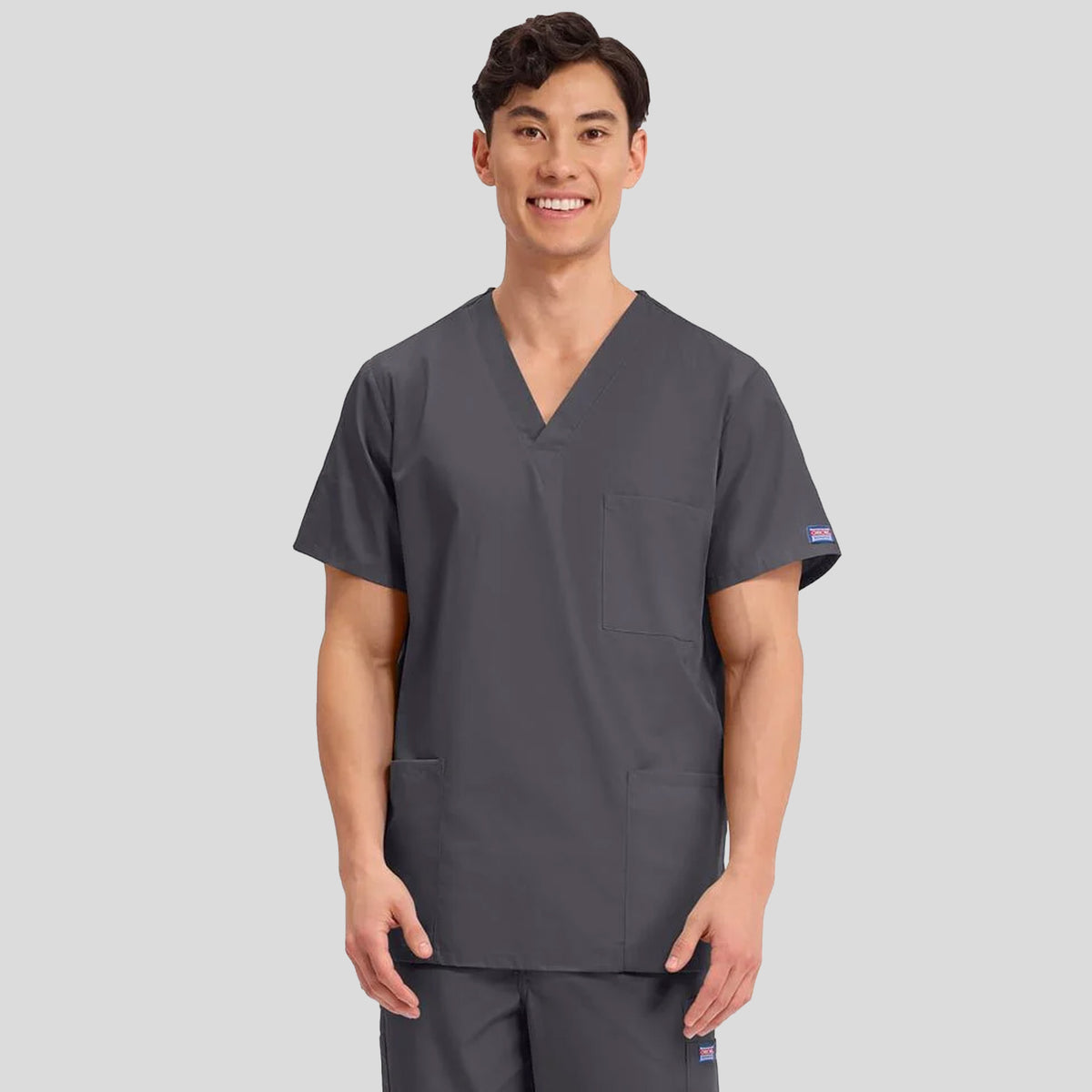 Unisex V-Neck 3 Pocket | Pewter