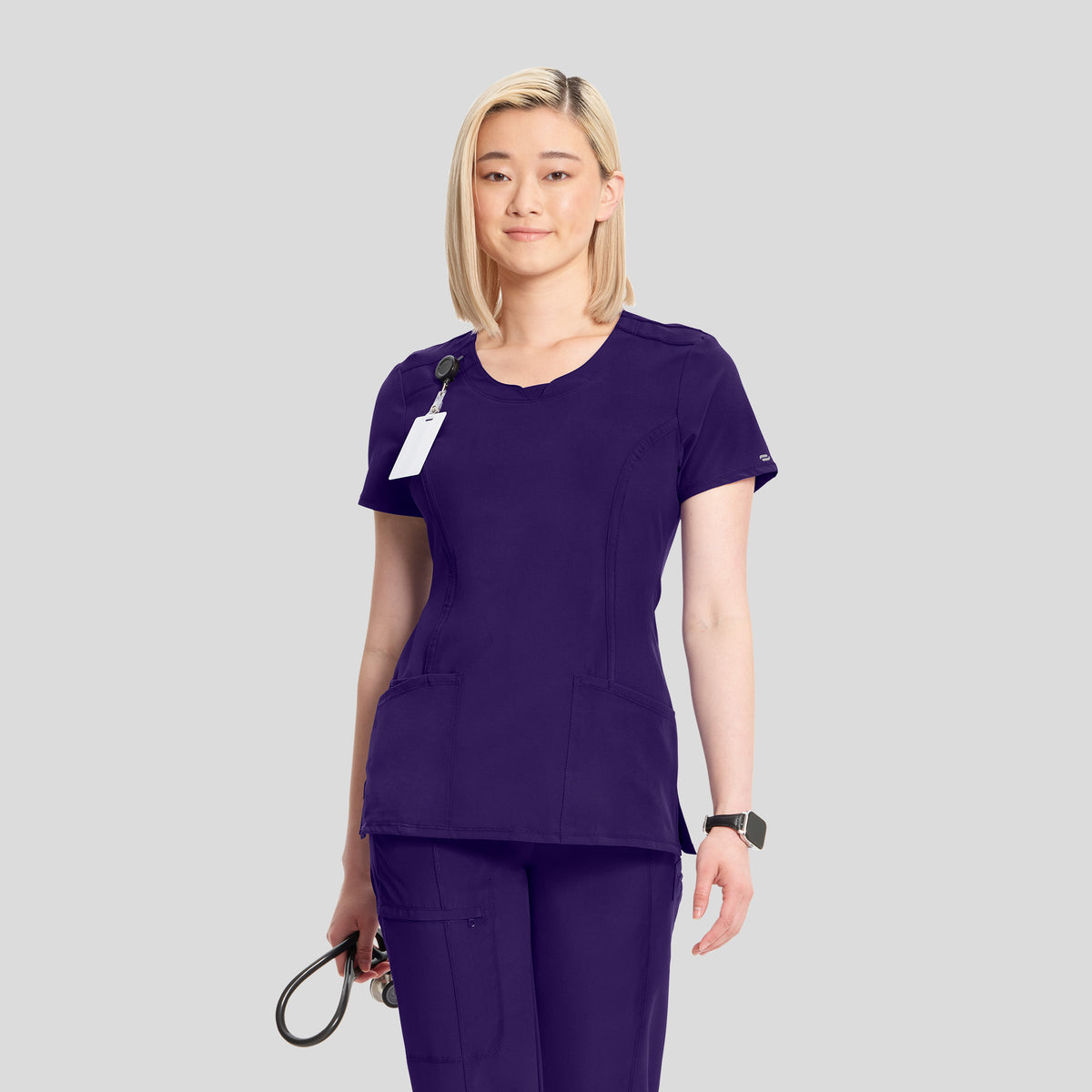 Women's Round Neck Top | Grape