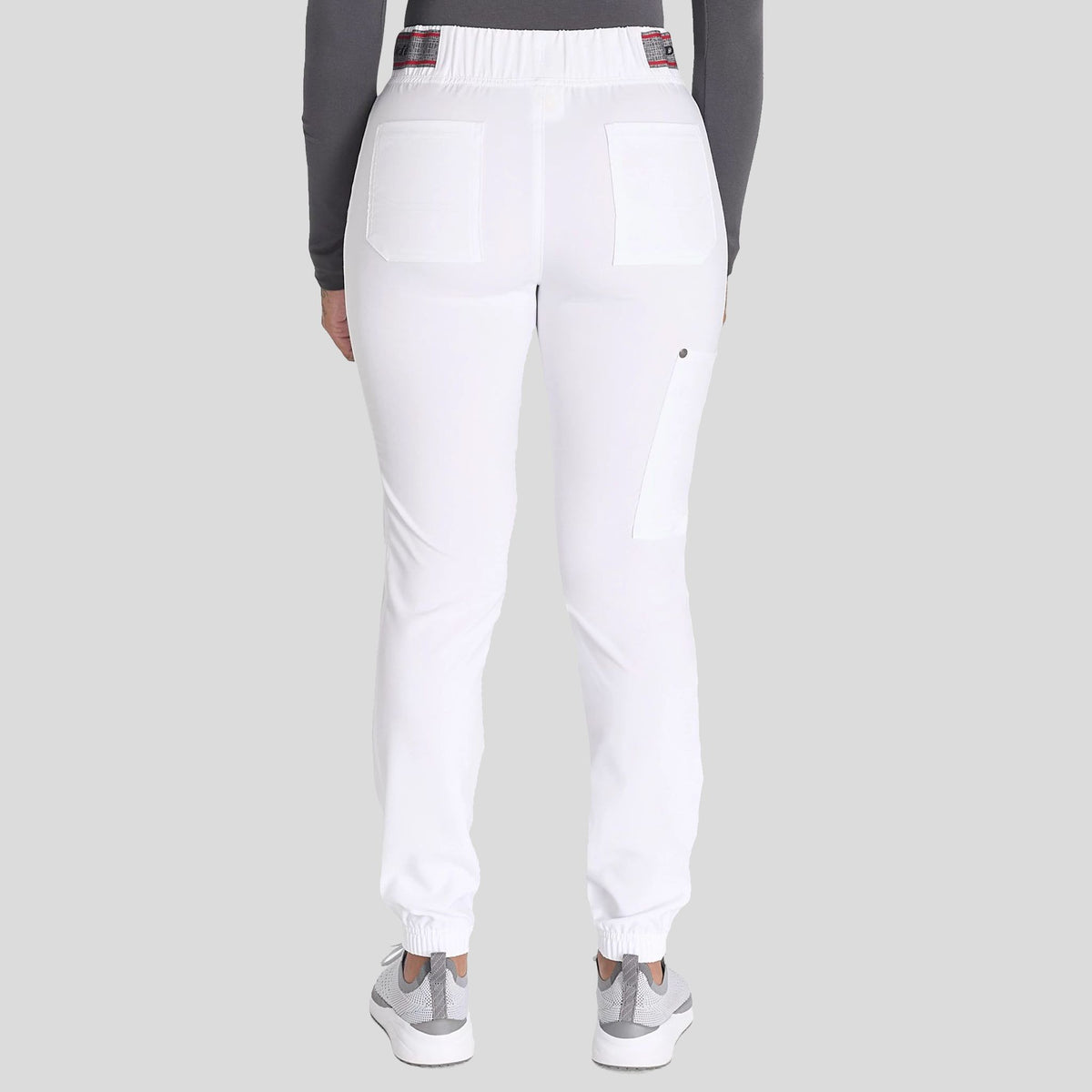 Women's Mid Rise Jogger Scrub Pant | White