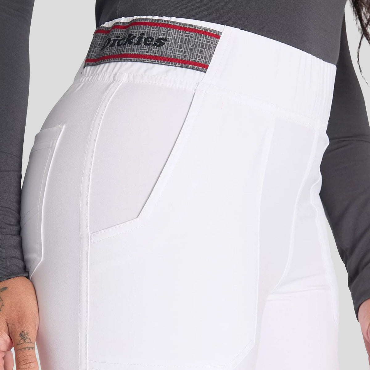 Women's Mid Rise Jogger Scrub Pant | White