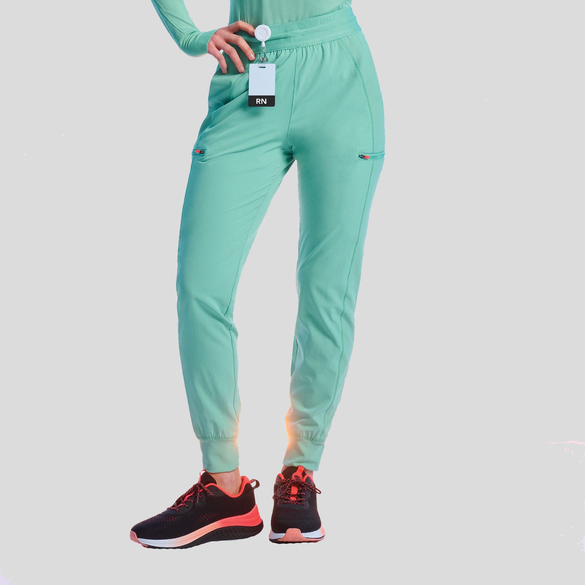 Mid Rise Jogger | Mint Cloud