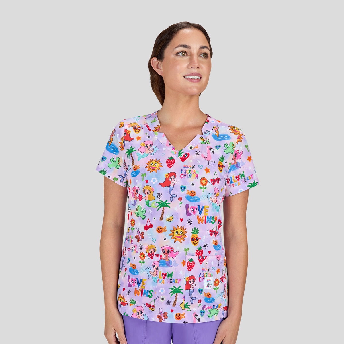 Artists Series Momi Print Top | BBH Pink Lemonade