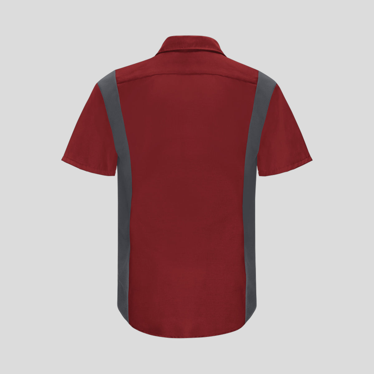 Short Sleeve Performance Plus Shop Shirt With Oilblok Technology | Fireball Red/Charcoal Mesh