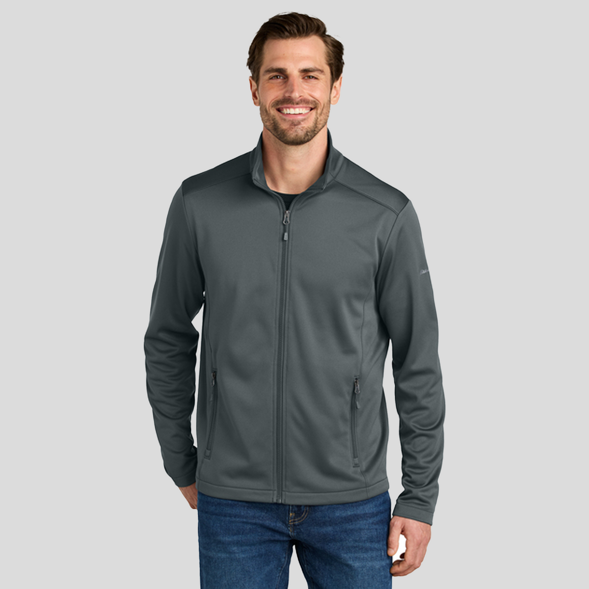 Smooth Mid Layer Fleece Full-Zip | Iron Gate