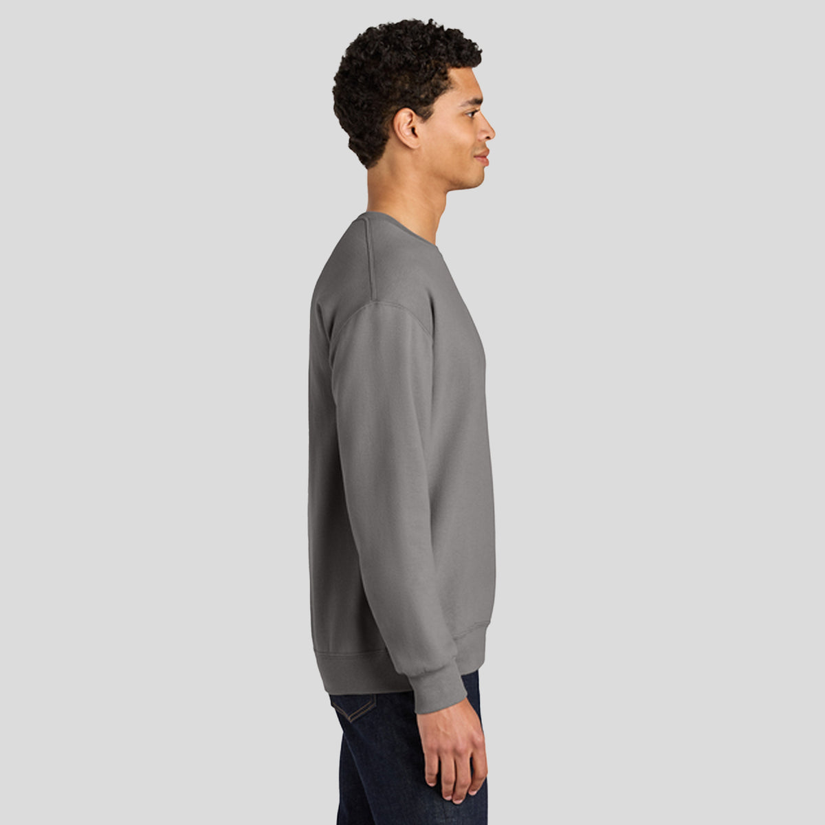 Ultimate™ Unisex CVC Ring Spun Crewneck Sweatshirt | Rock