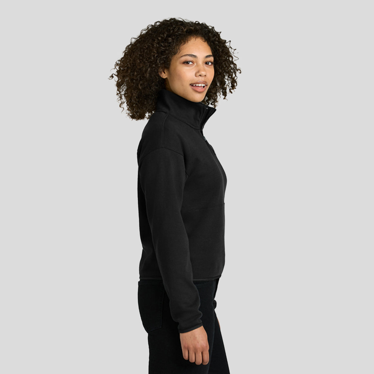 Women’s Double-Knit 1/2-Zip Fleece | TNF Black