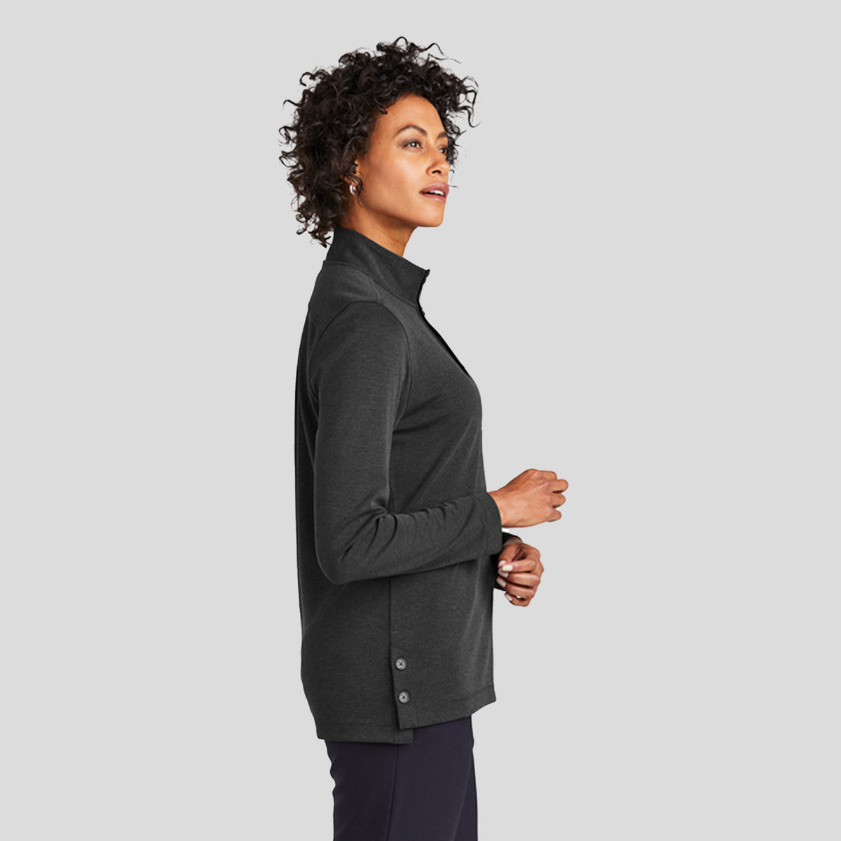 Women’s Mid-Layer Stretch 1/2-Button | Windsor Grey Heather