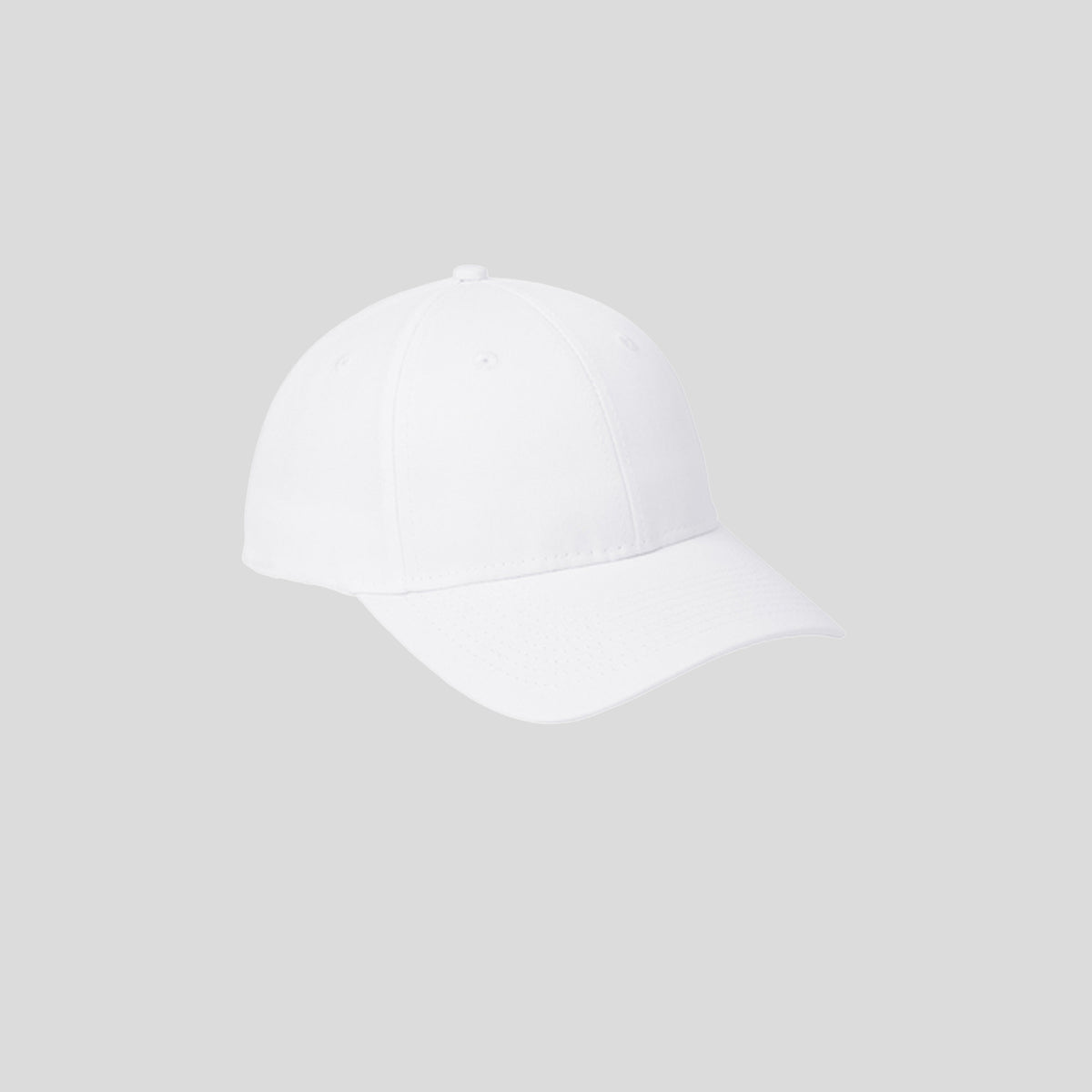 Six-Panel Twill Cap | White