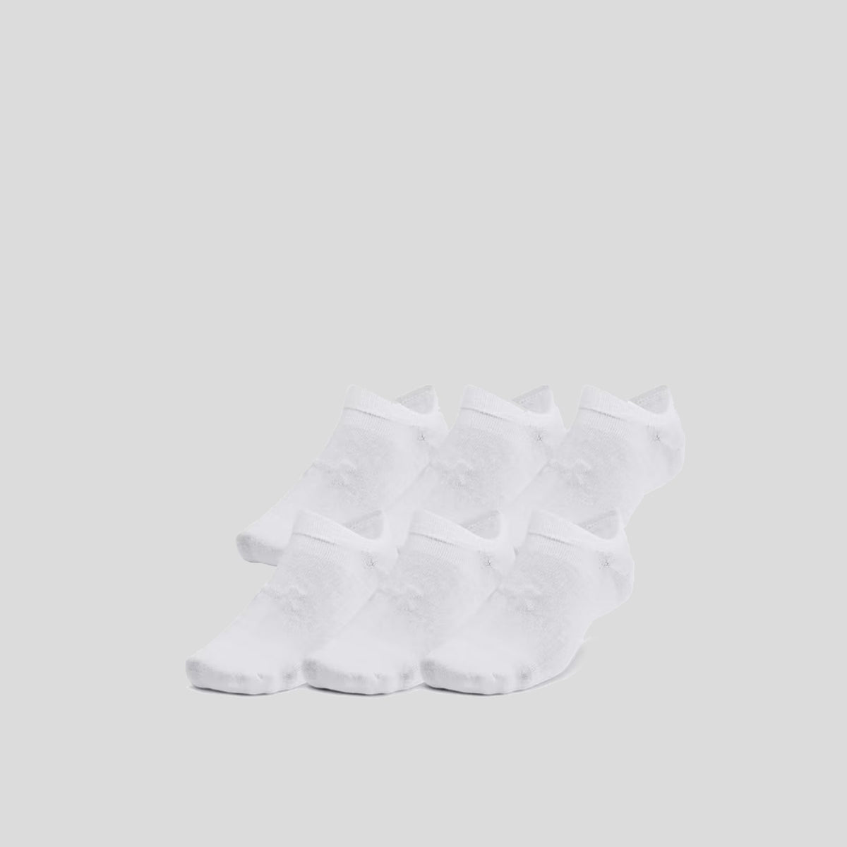 Unisex UA Essential 6-Pack No-Show Socks | White
